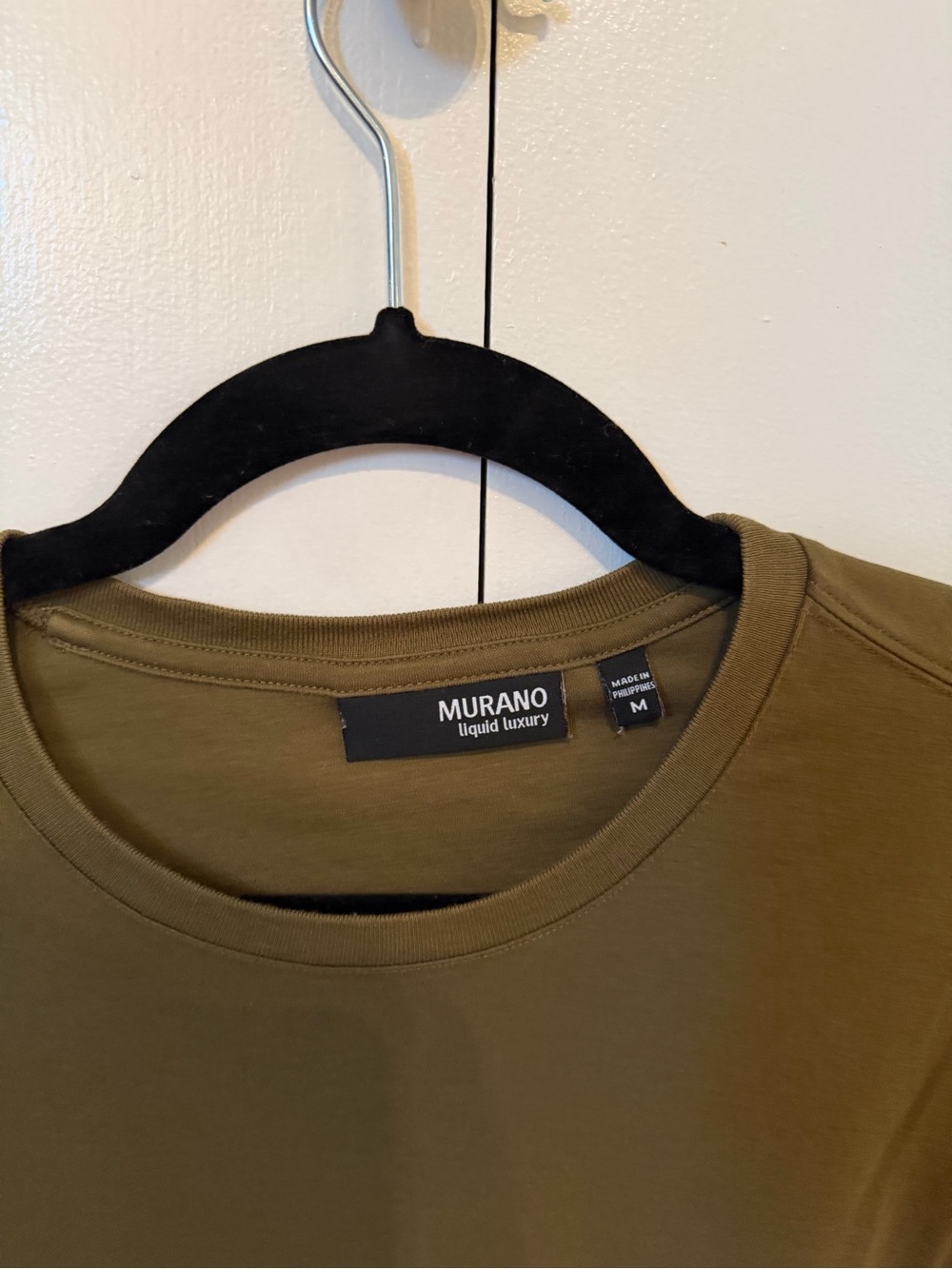 Murano Olive Crew Neck Short Sleeve Men's Tee - Picture 2 of 2